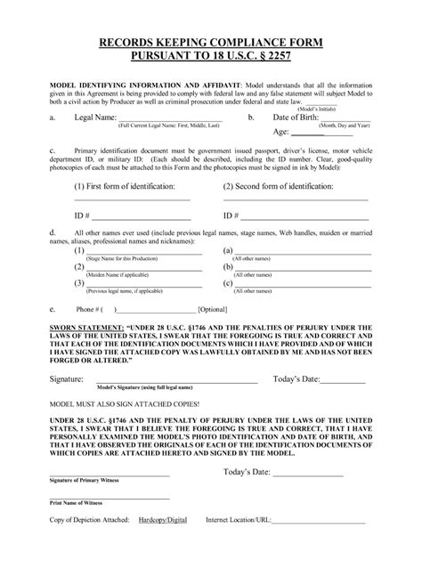 Online 2257 Form